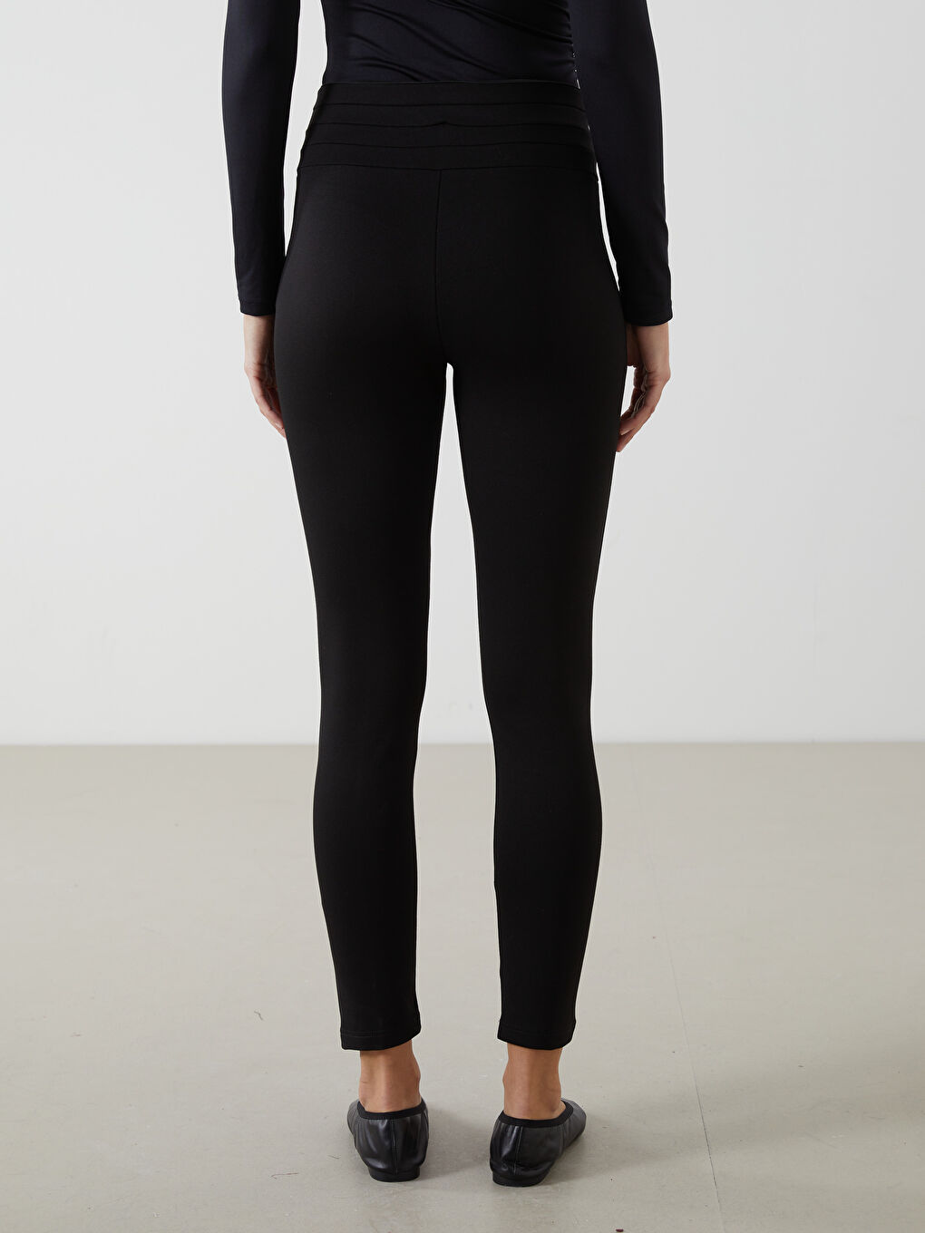 Elastic Waist Slim Fit Women's Trousers -S5N241Z8-CVL