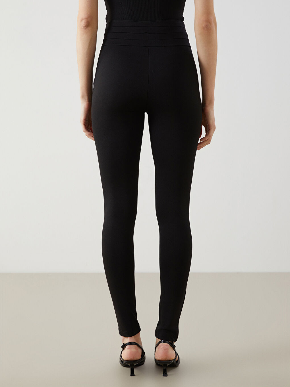 Elastic Waist Slim Fit Women's Trousers -S5N241Z8-CVL