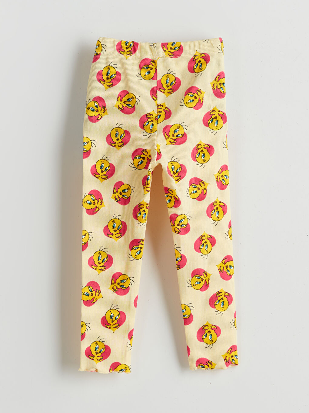 Ekru Tweety Baskılı Kız Bebek Tişört ve Tayt 2'li-3