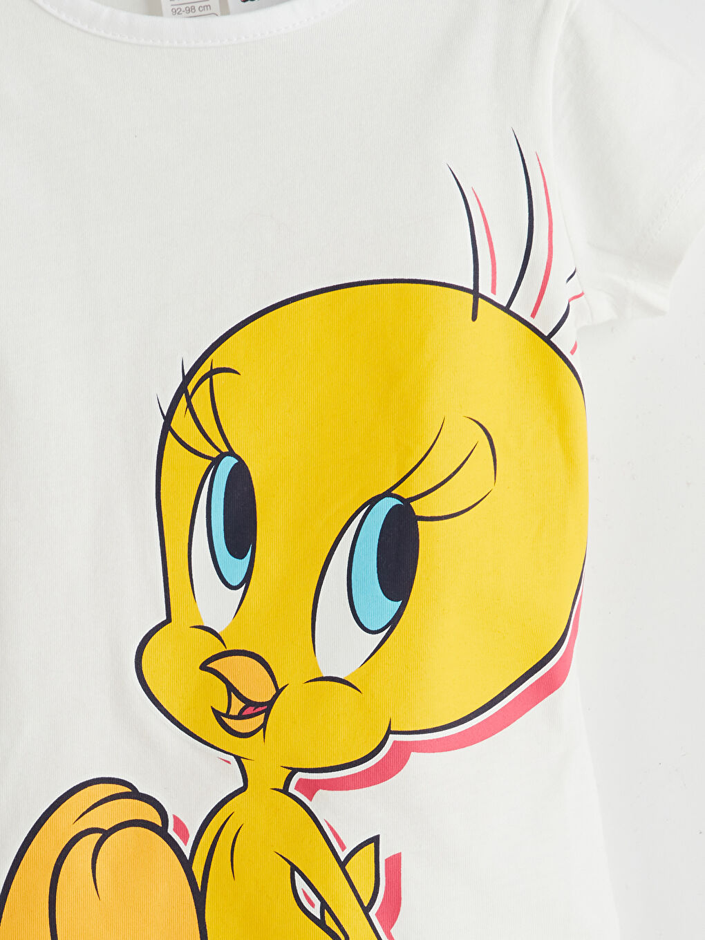 Ekru Tweety Baskılı Kız Bebek Tişört ve Tayt 2'li-4