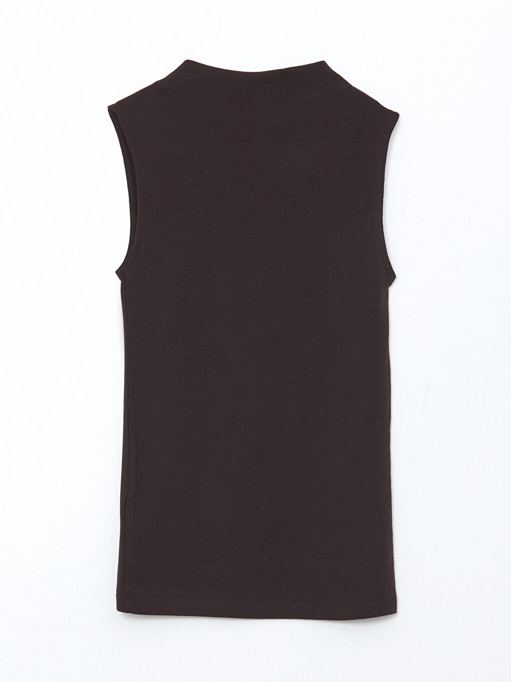 LCWAIKIKI Classic Kahverengi Dik Yaka Kadın Body - 4