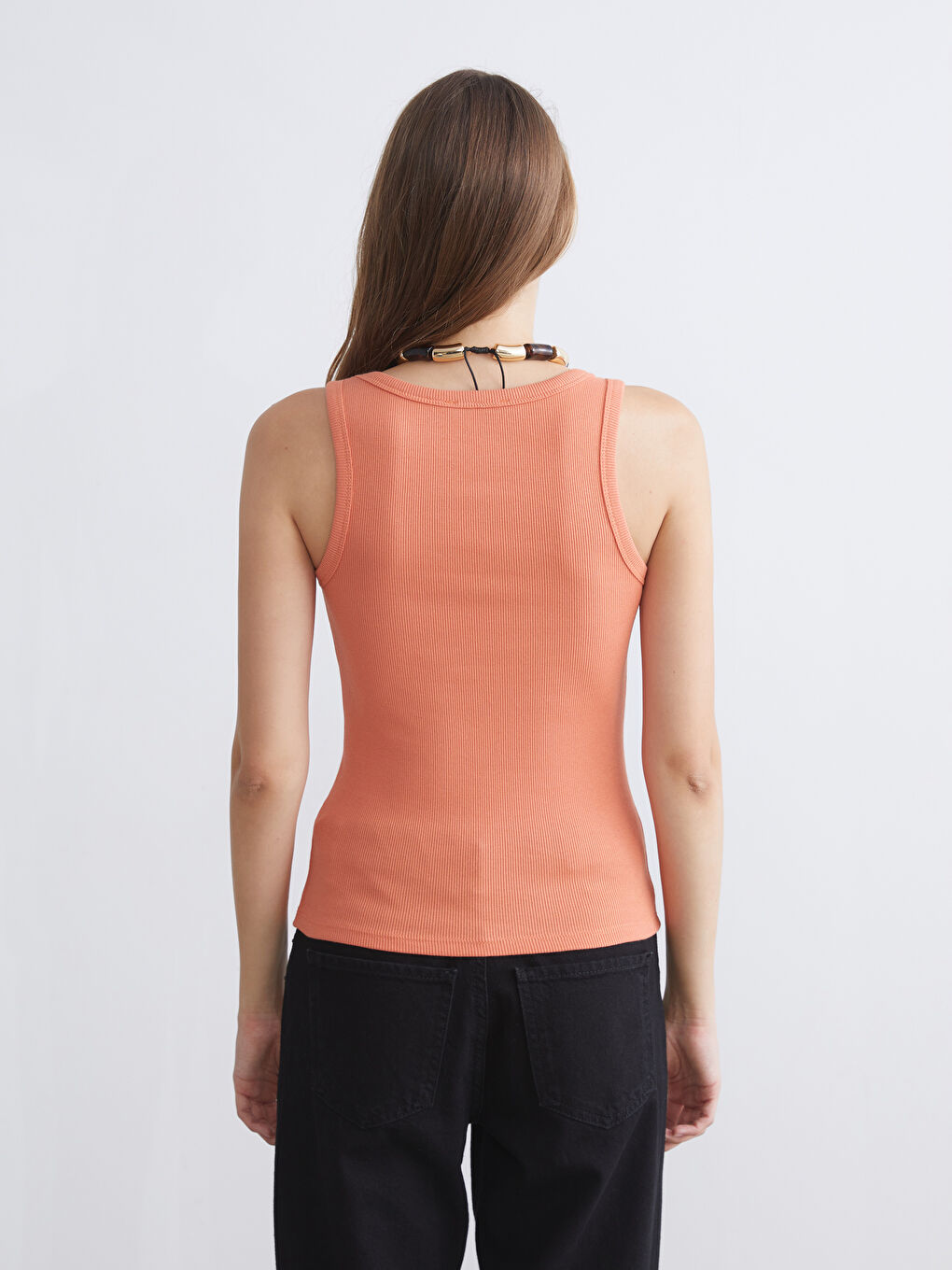 تانك توب بياقة على شكل حرف U للسيدات LCWAIKIKI Classic-3