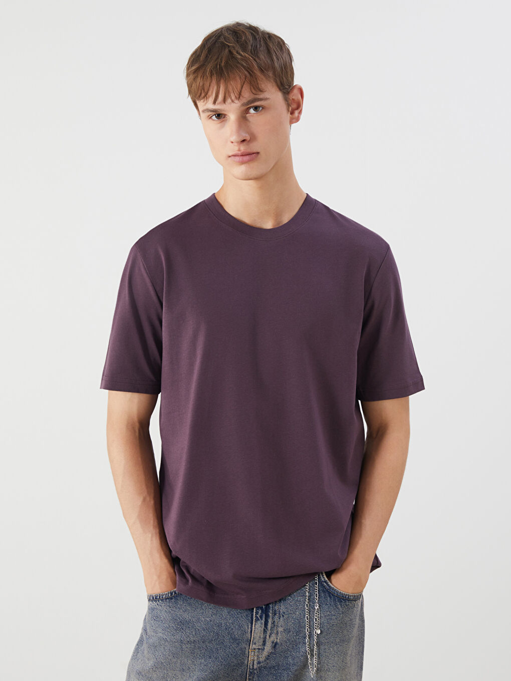 XSIDE Crew Neck Jersey Men's T-Shirt -S5N342Z8-UV2