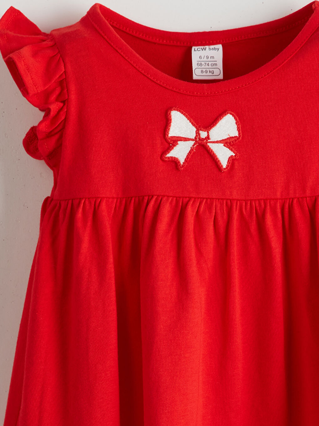 Cotton Ribbon Detail Baby Girls' Dress -S5N369Z1-HBH