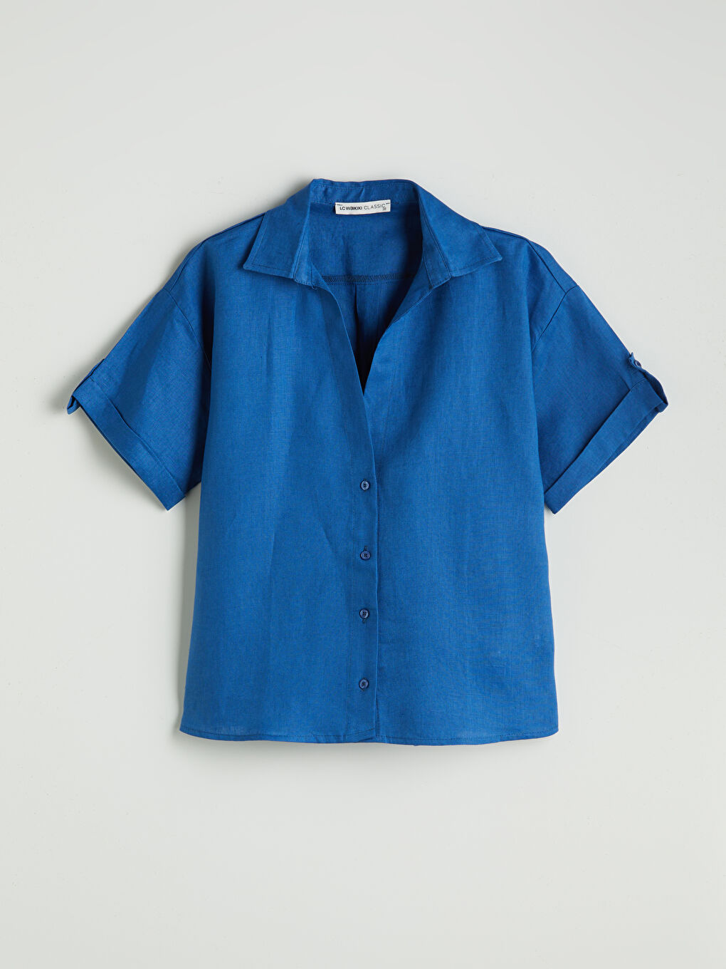 Oversize Linen Women's Shirt -S5N377Z8-R4A