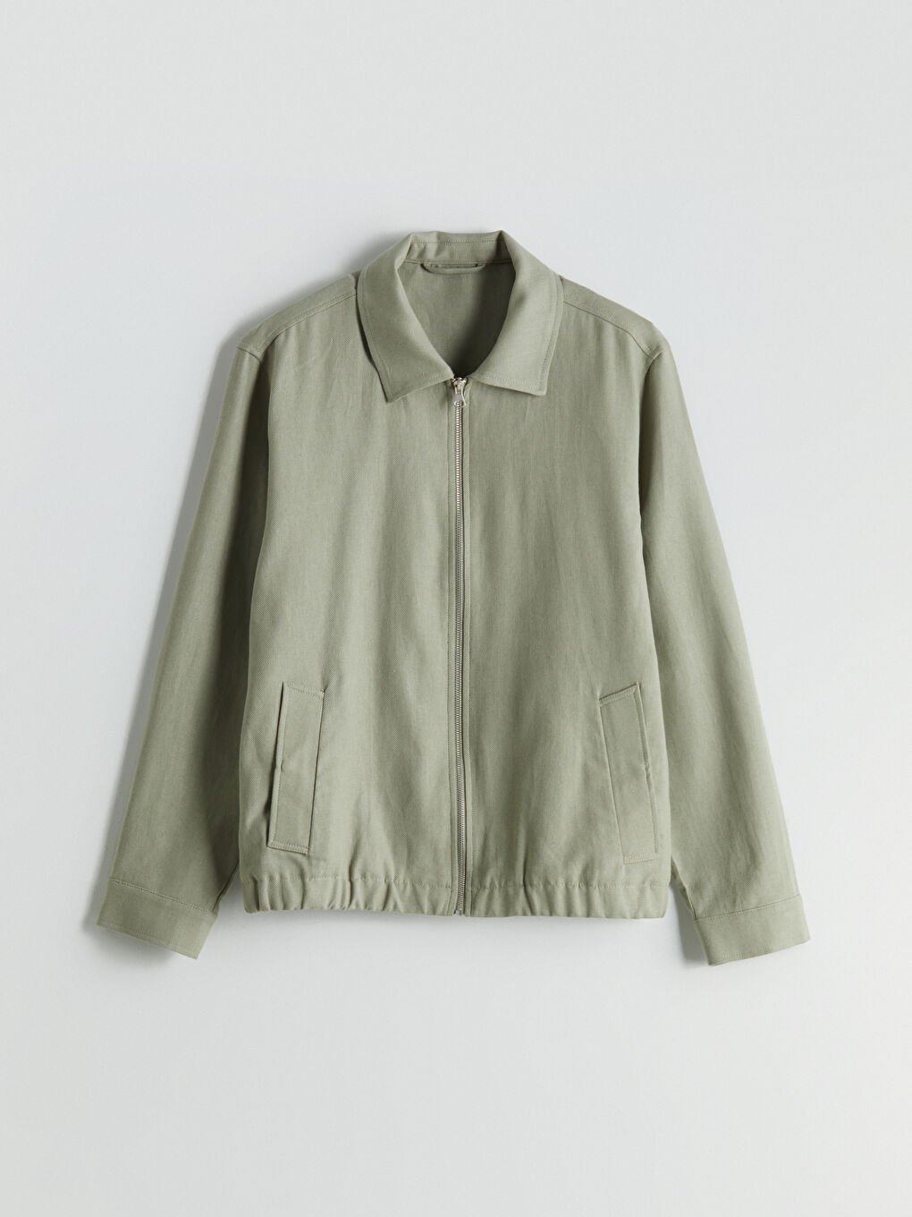 Yeşil Standart Kalıp Gömlek Yaka Erkek Mont-5