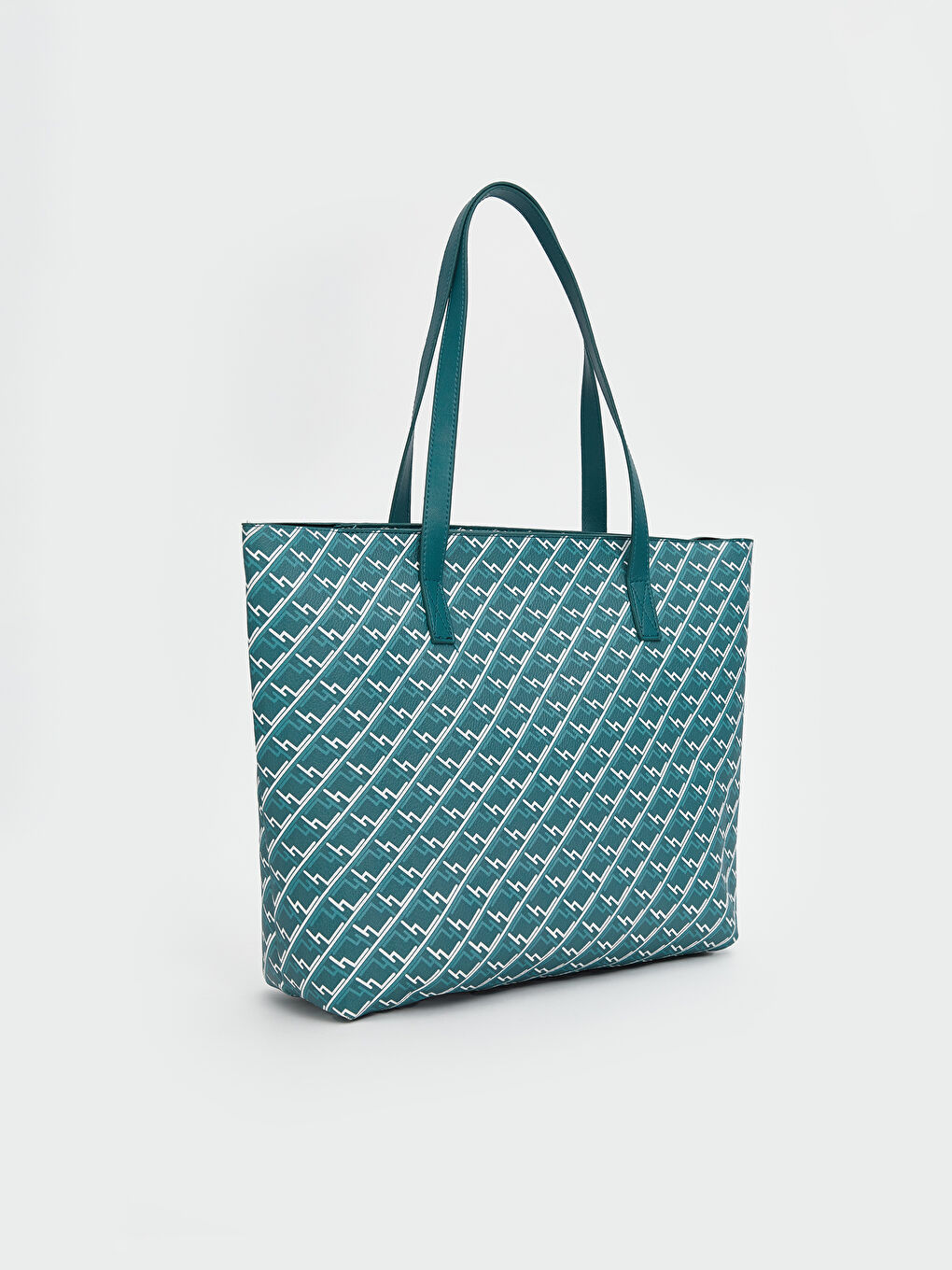 Yeşil Deri Görünümlü Kadın  Kol Çantası-1