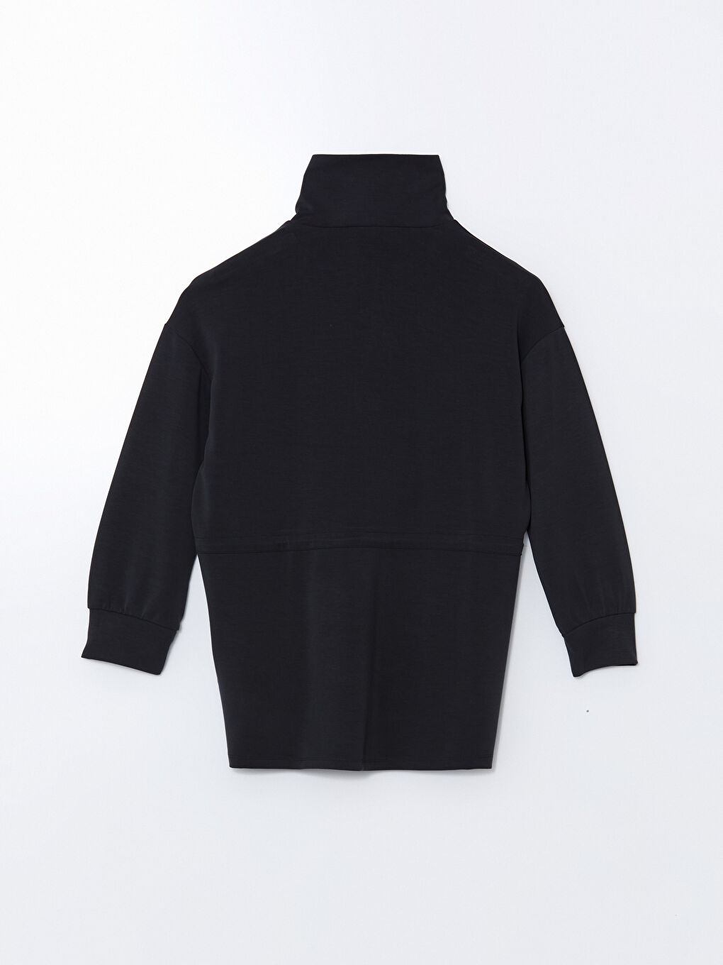 LCW Modest Antrasit Modal Karışımlı Oversize Kadın Sweatshirt Tunik - 5