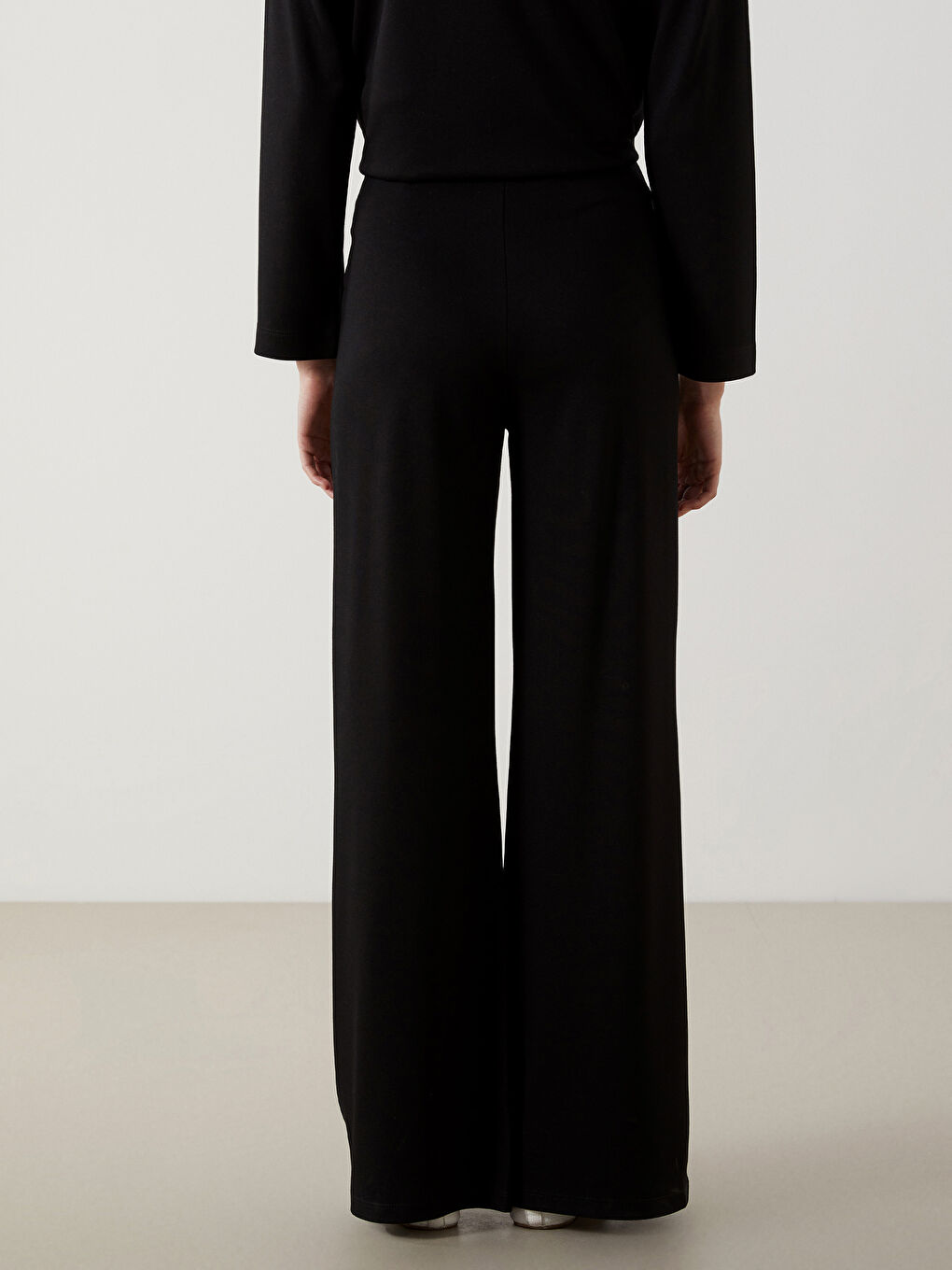 Women's Wide Leg Elastic Waist Tracksuit Bottom -S5N390Z8-CVL