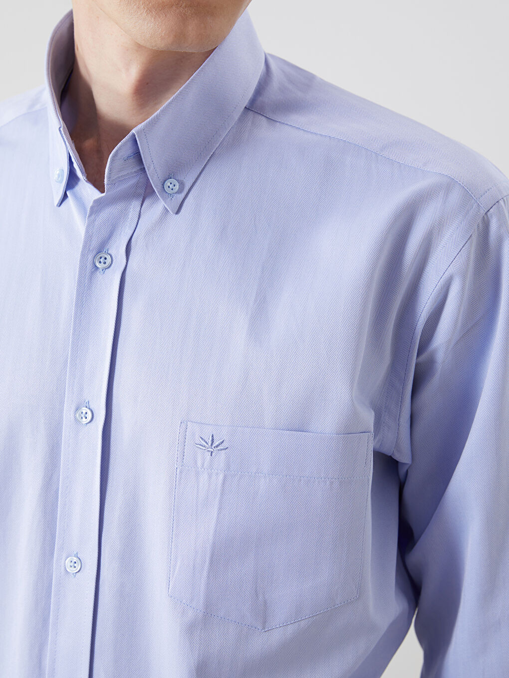 Mavi Regular Fit Uzun Kollu Gabardin Erkek Gömlek-2