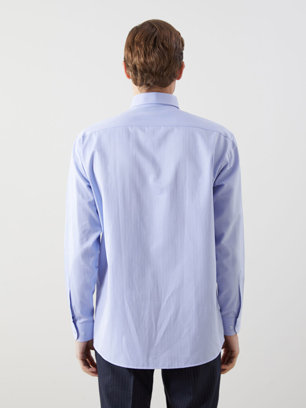 Mavi Regular Fit Uzun Kollu Gabardin Erkek Gömlek-3