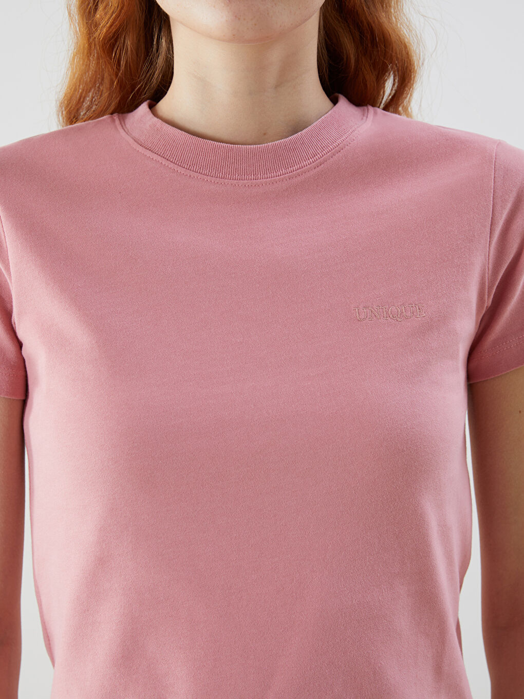 Crew Neck Embroidered Women's T-Shirt -S5N446Z8-GJZ