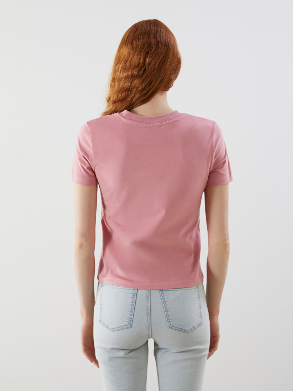 Crew Neck Embroidered Women's T-Shirt -S5N446Z8-GJZ