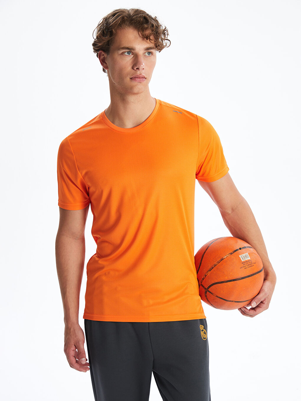Crew Neck Short Sleeve Men's Sports T-Shirt -S5N447Z8-GMN