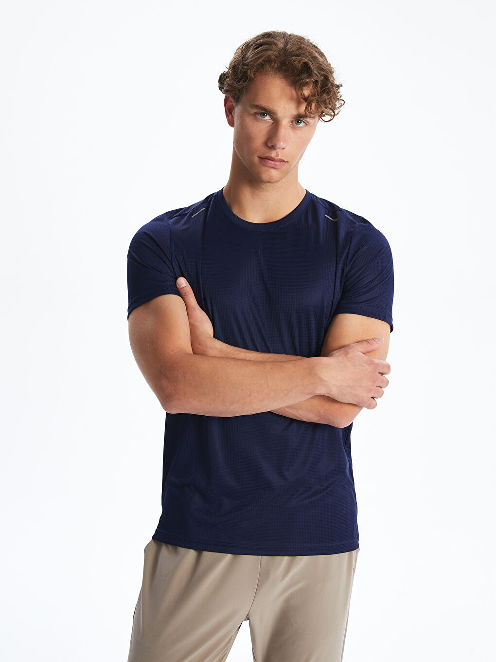 Crew Neck Short Sleeve Men's Sports T-Shirt -S5N447Z8-R43