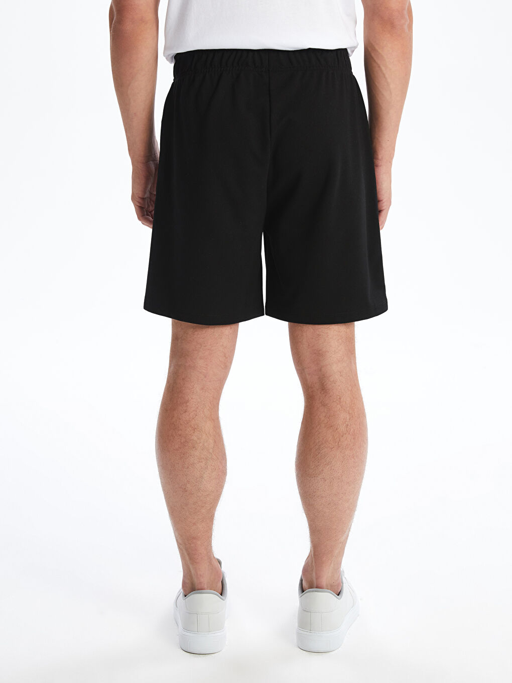 Siyah Standart Kalıp Erkek Spor Şort-3