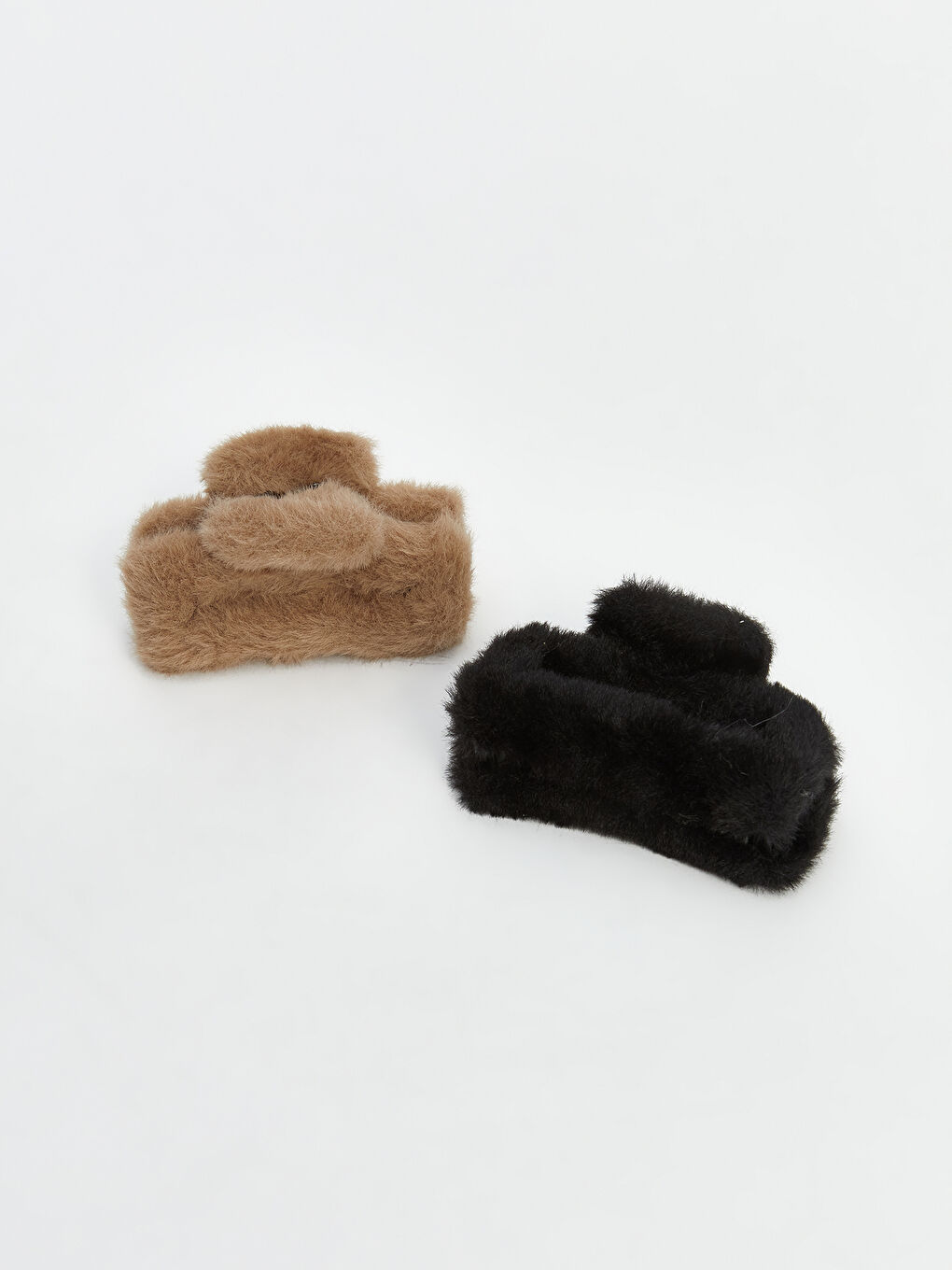 Karışık Pelüş Kadın Mandal Toka Seti 2'li