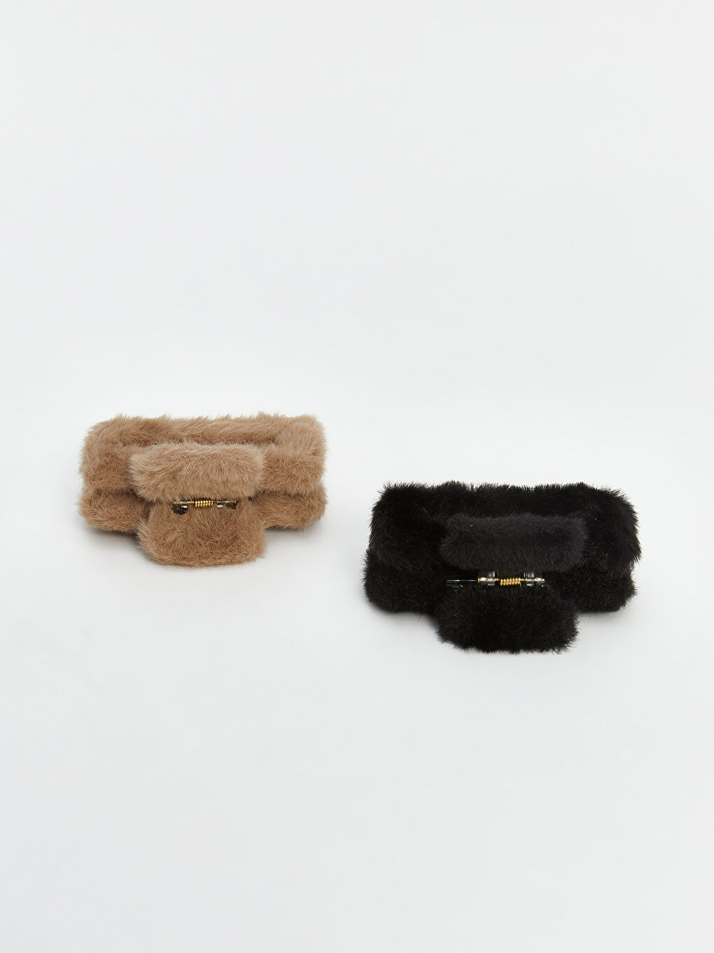 Karışık Pelüş Kadın Mandal Toka Seti 2'li-3