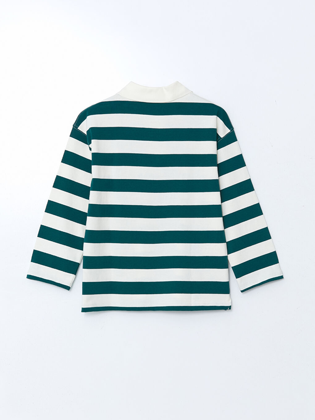 LCW Modest Polo Neck Striped Women's T-Shirt -S5N451Z8-LFT