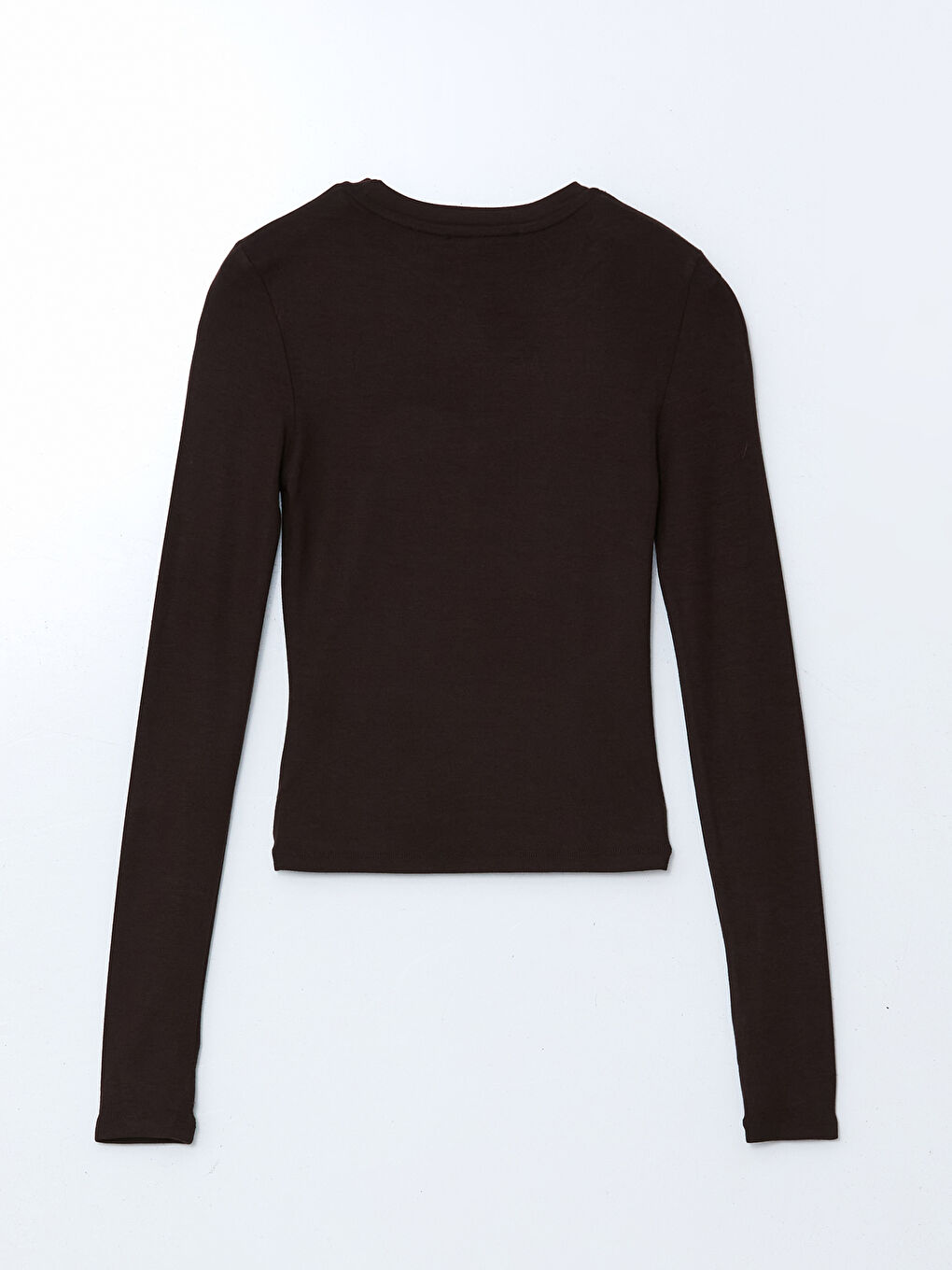 Kahverengi Bisiklet Yaka Kadın Body-5