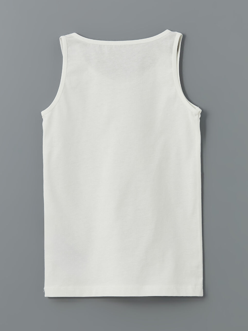 Ekru Bisiklet Yaka Kız Çocuk Atlet 2'li-3