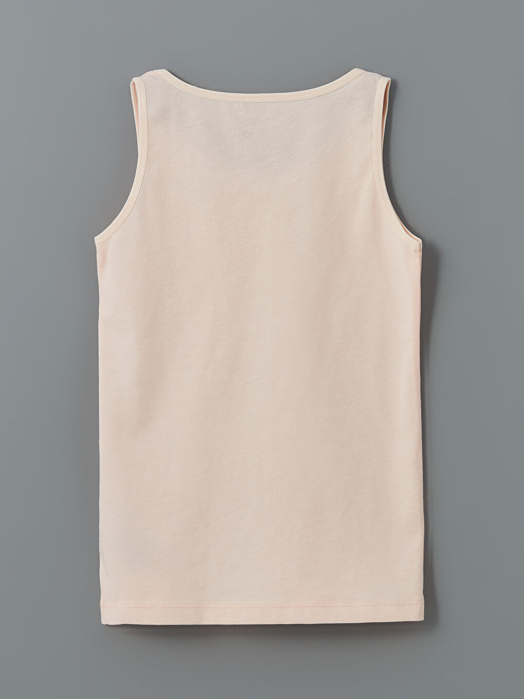 Ekru Bisiklet Yaka Kız Çocuk Atlet 2'li-4