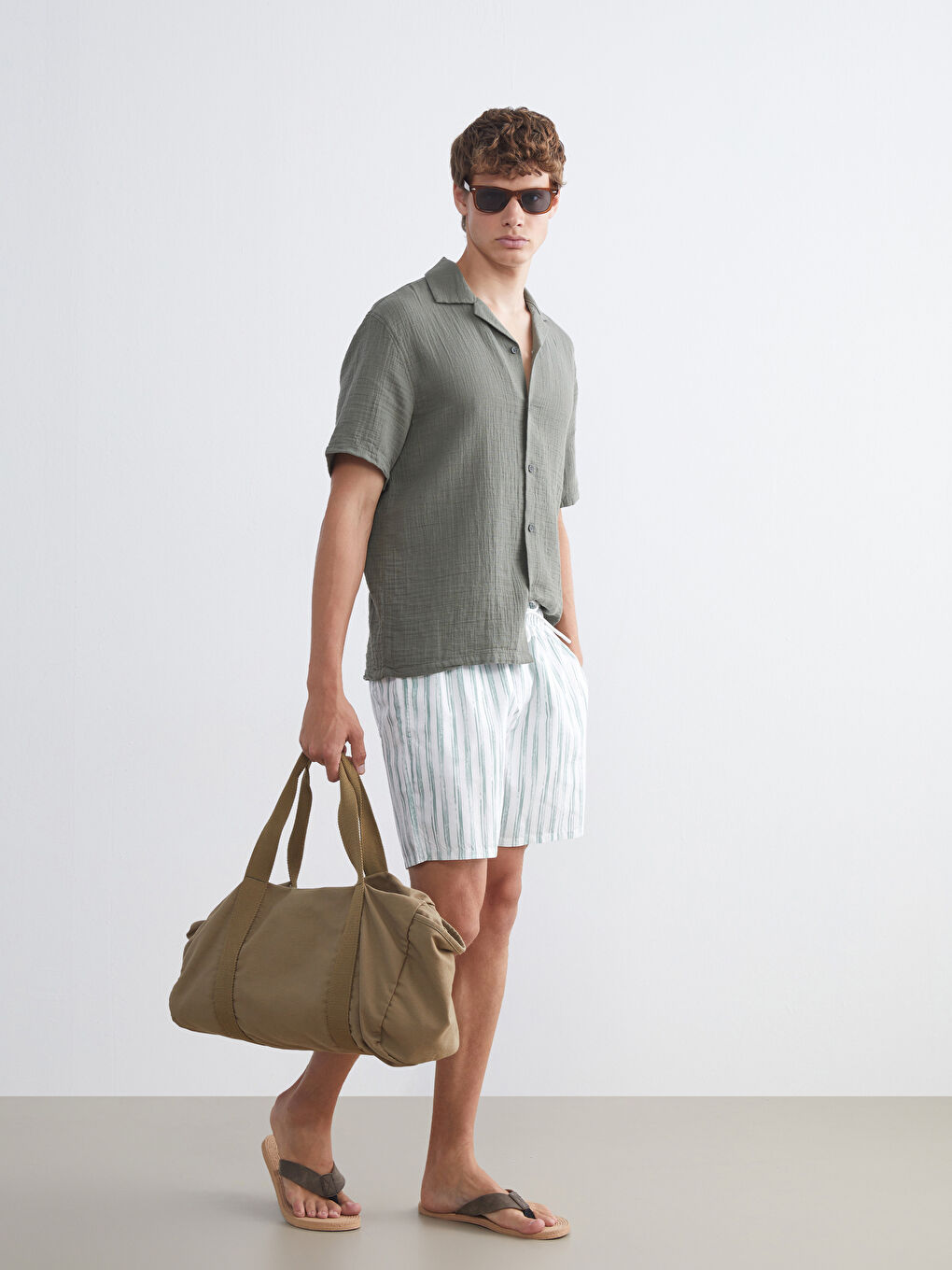 XSIDE Short Striped Men's Swimming Shorts -S5N504Z8-LRK