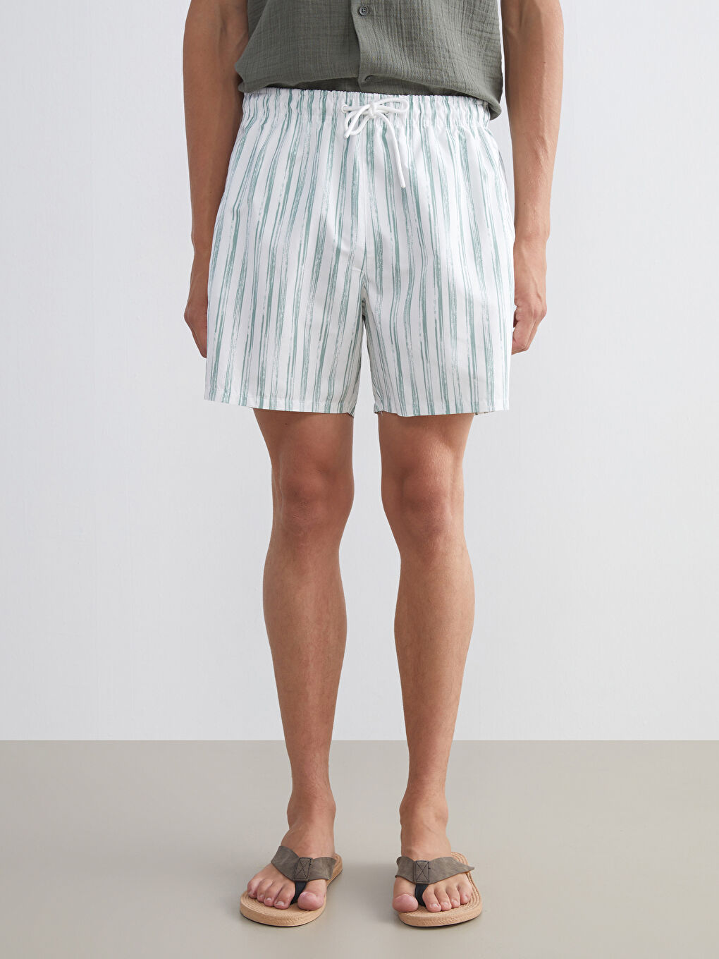 XSIDE Short Striped Men's Swimming Shorts -S5N504Z8-LRK