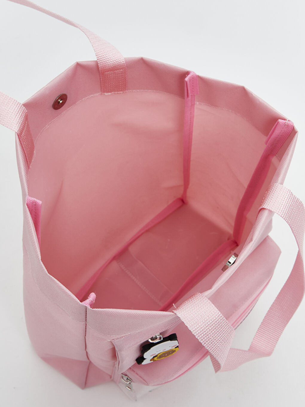 Pembe Ayıcık Baskılı Kız Çocuk Omuz Çantası-3