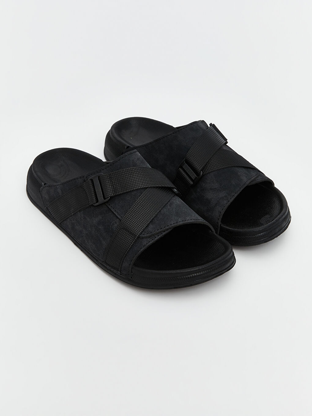 Faux Suede Men's Slippers -S5N549Z8-CVL