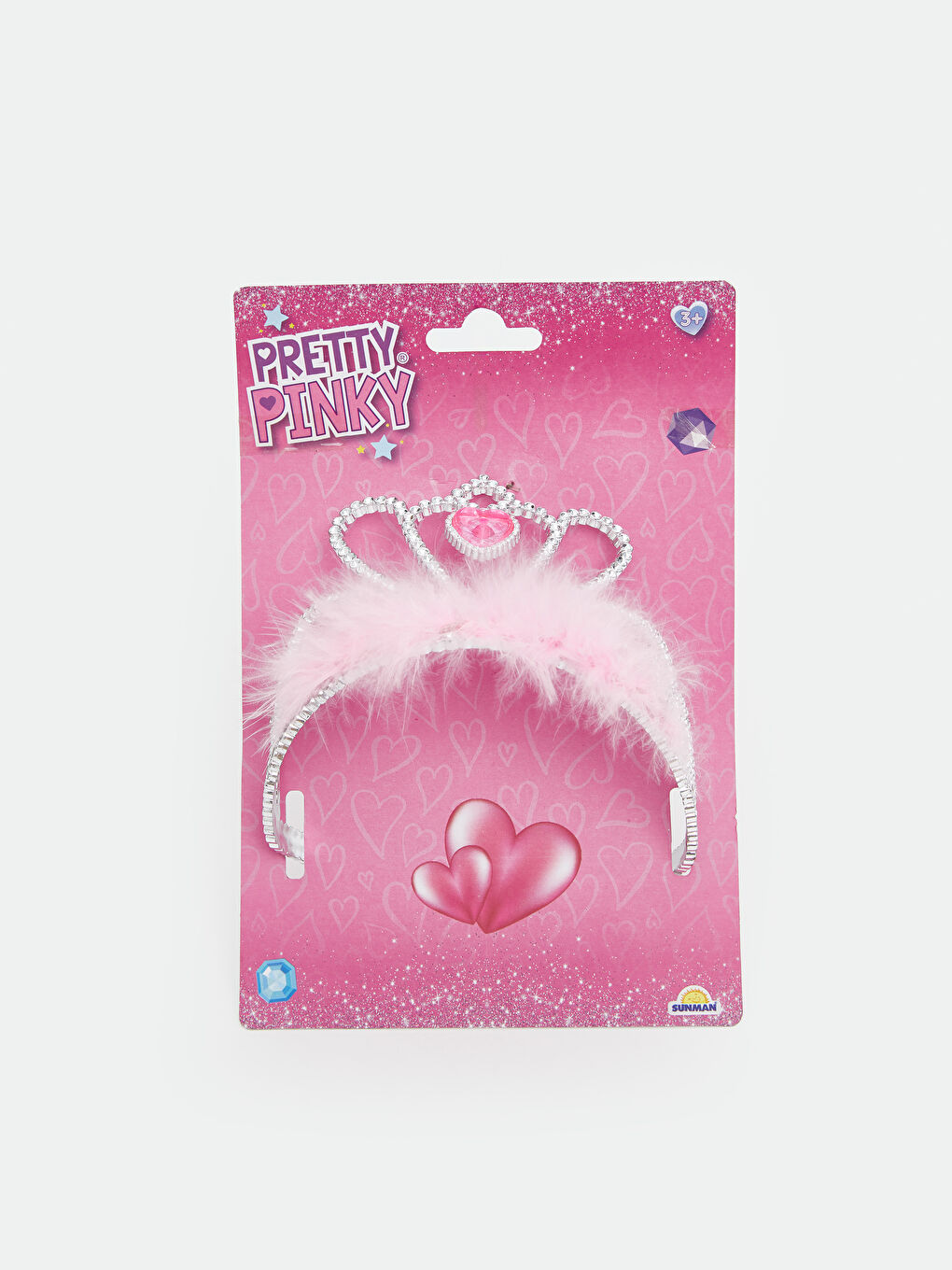 Karışık Pelüş Kürklü Kız Çocuk Taç