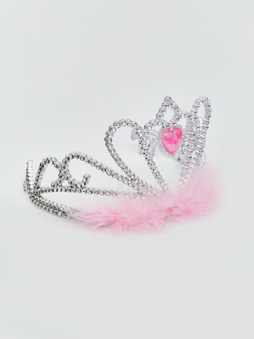 Karışık Pelüş Kürklü Kız Çocuk Taç-4