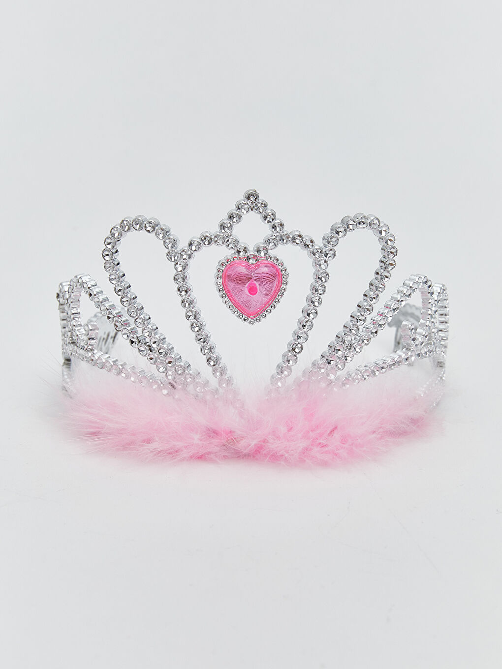 Karışık Pelüş Kürklü Kız Çocuk Taç-5