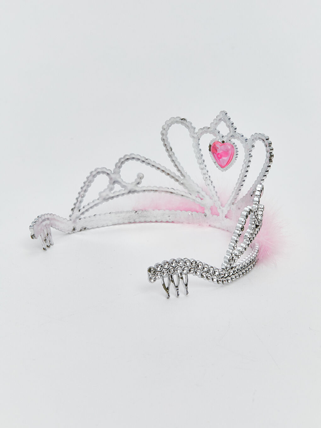 Karışık Pelüş Kürklü Kız Çocuk Taç-8