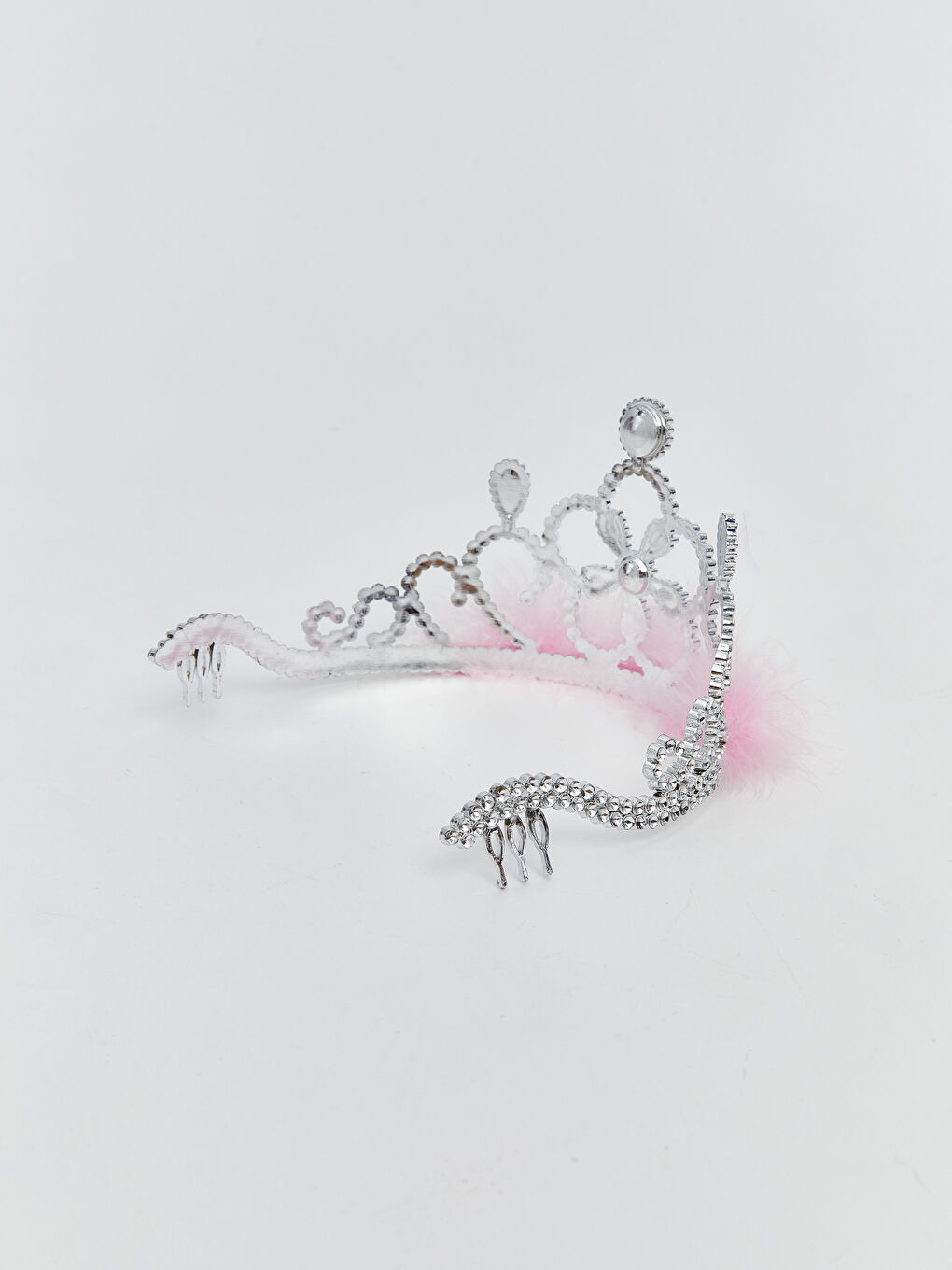 Karışık Pelüş Kürklü Kız Çocuk Taç-10