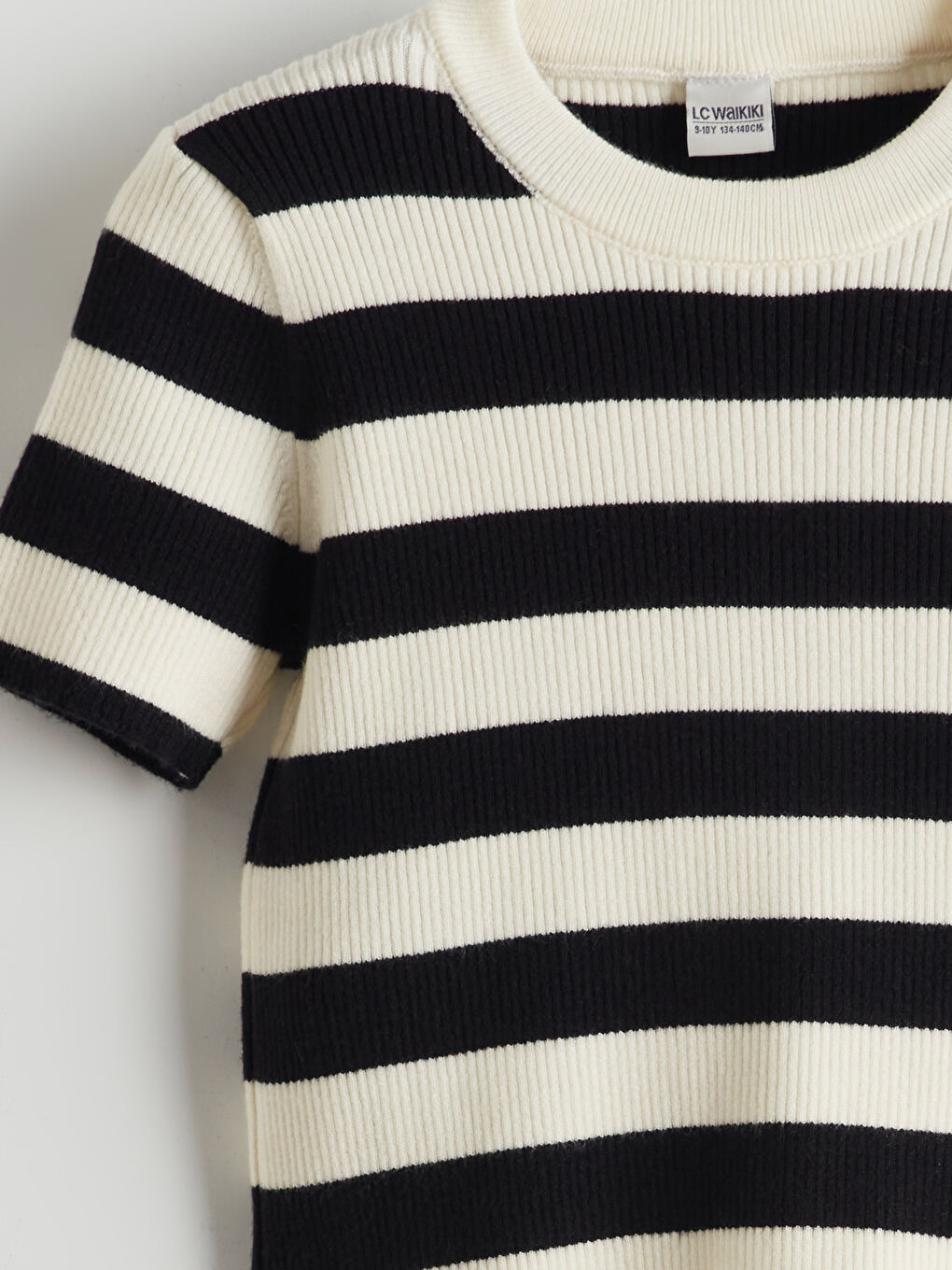 Crew Neck Short-Sleeve Girl'S Knitted Sweater -S5N591Z4-LEG