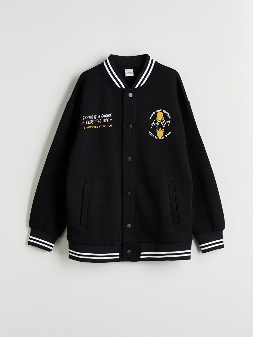 Printed Boys' College Jacket -S5N637Z4-CVL