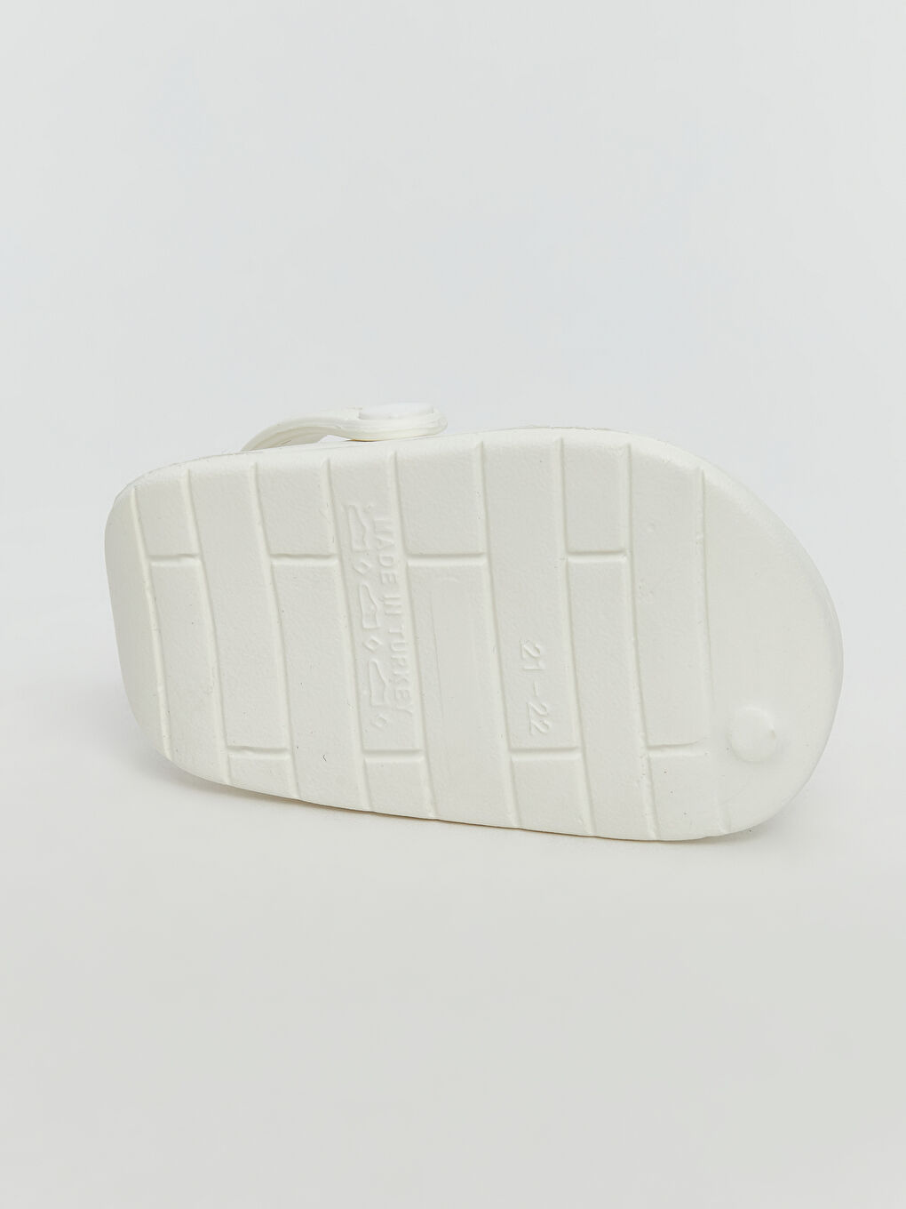 Beyaz Baskılı Kız Bebek Sandalet-3