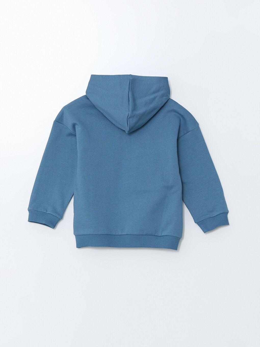 Petrol Kapüşonlu Erkek Çocuk Kalın Sweatshirt-2