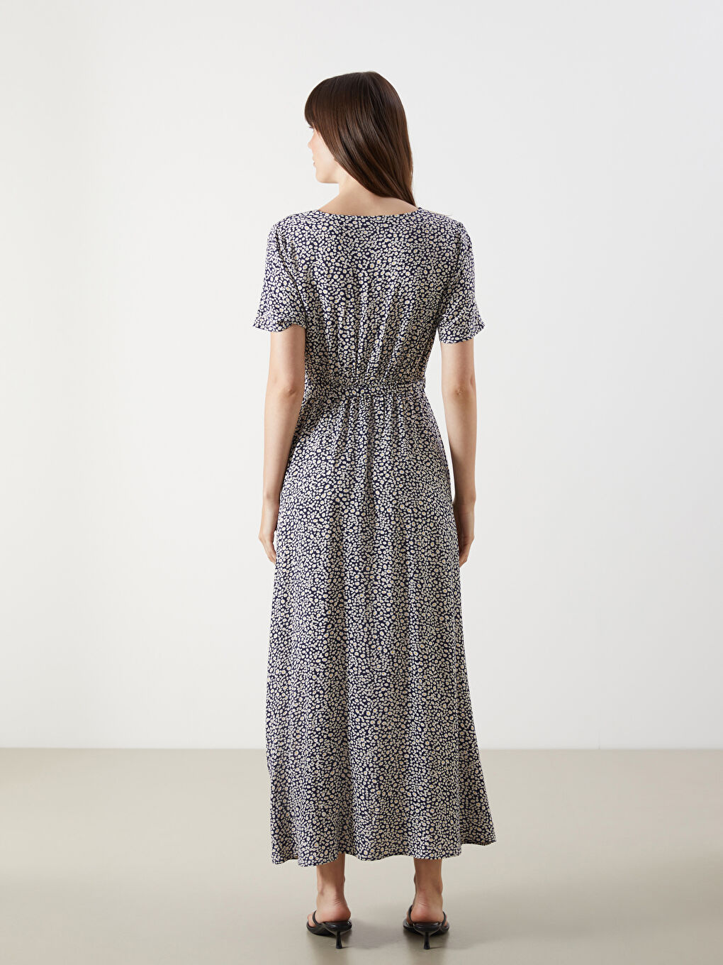 Double Breasted Floral Dress -S5N663Z8-LQJ