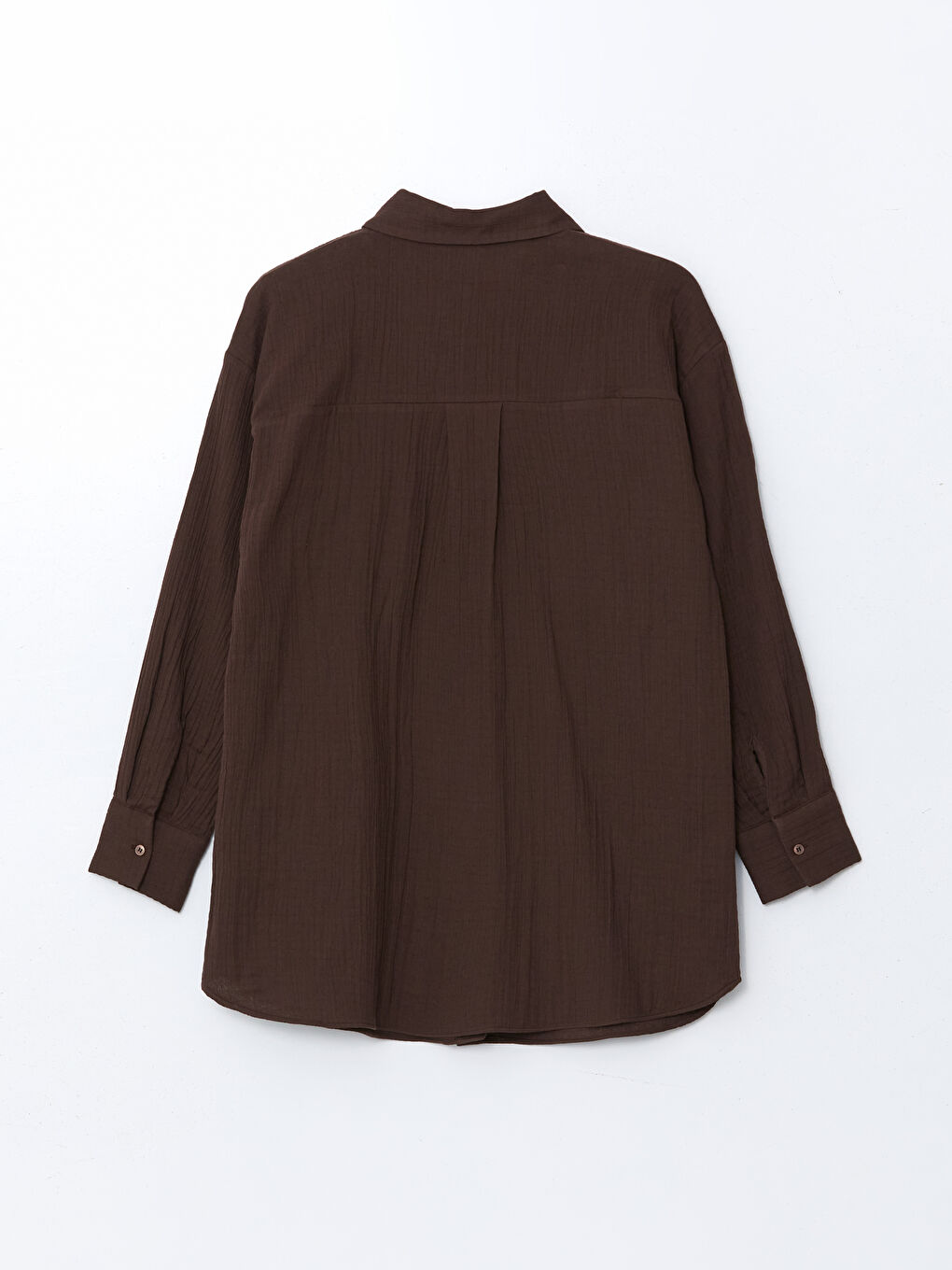 Turuncu Dokulu Oversize Kadın Gömlek Tunik-5