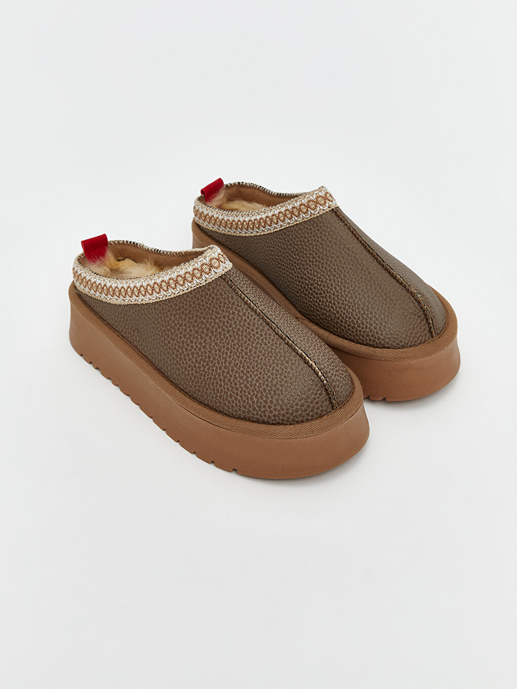 KOOR Faux Leather Women's Slippers - S5N697Z8-EHW | LC Waikiki