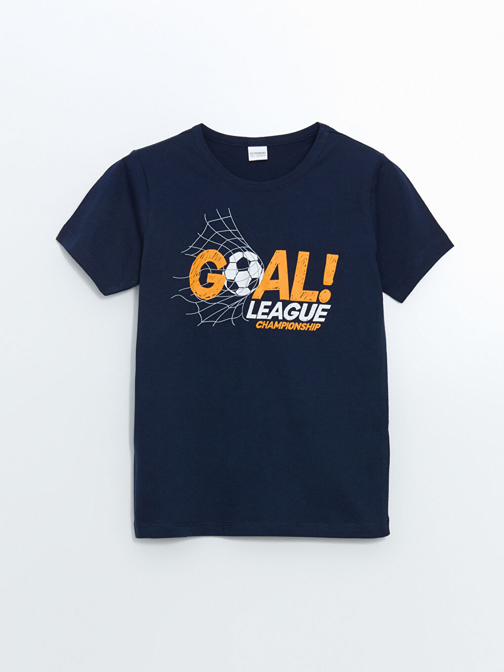 Lacivert Bisiklet Yaka Erkek Çocuk Pijama Takımı-1