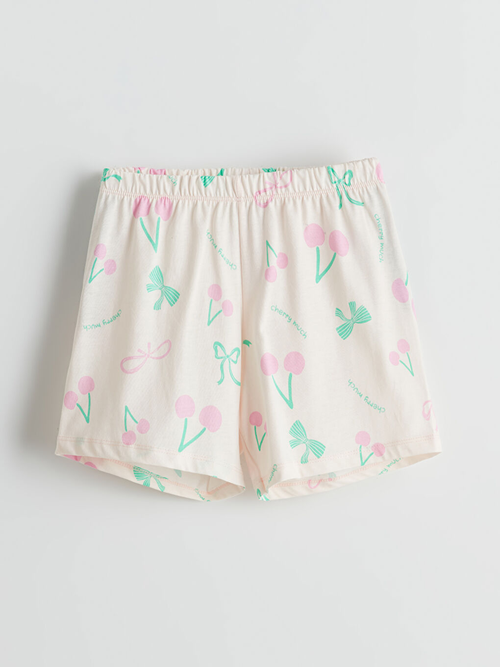 Crew Neck Girl's Shorts Pajama Set -S5N720Z4-LT6