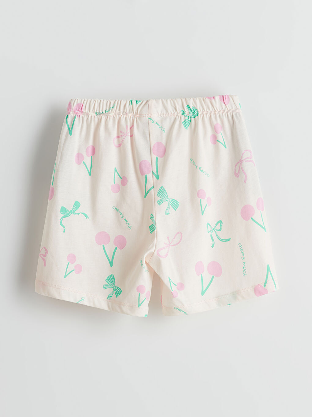 Crew Neck Girl's Shorts Pajama Set -S5N720Z4-LT6