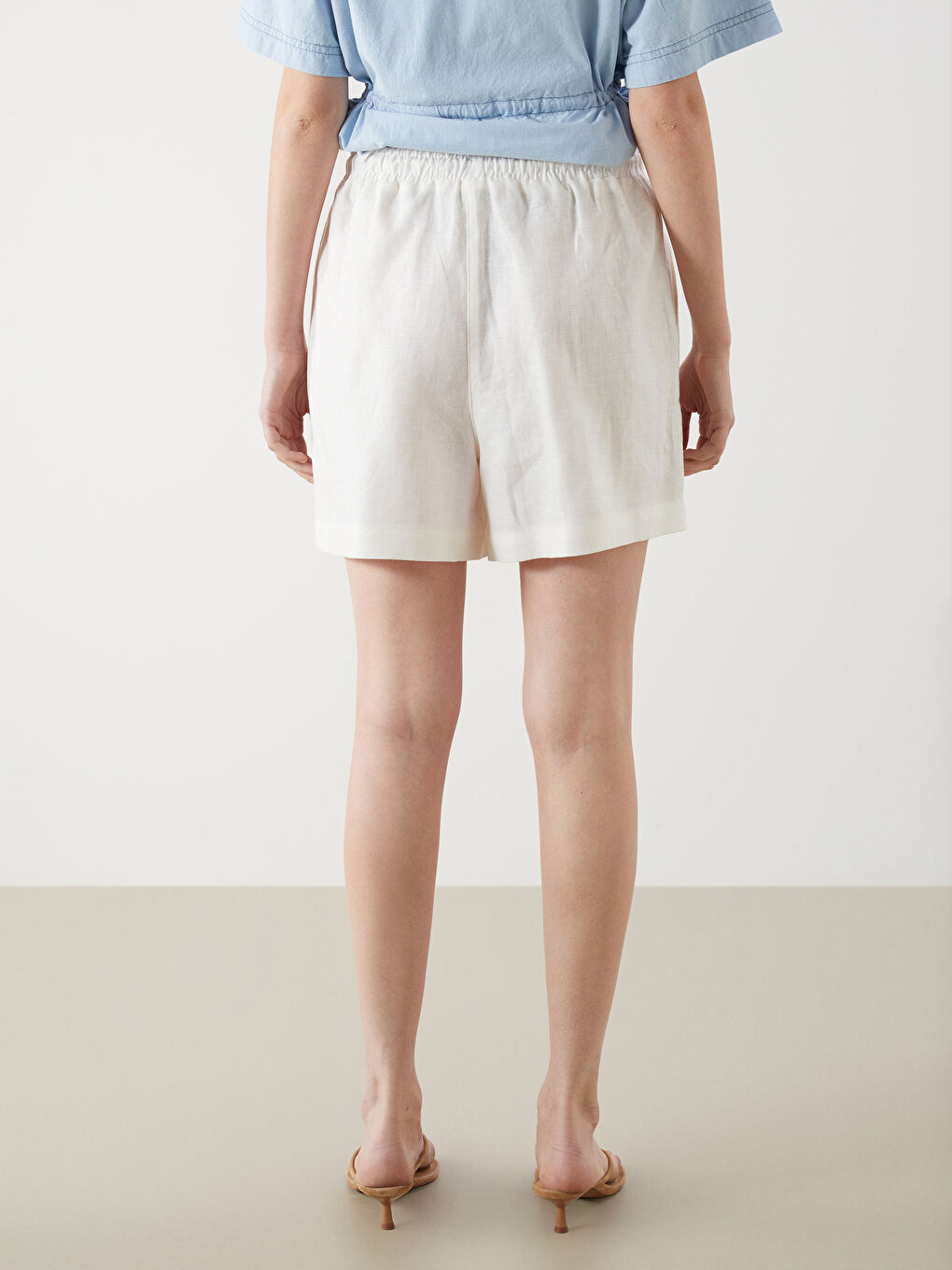 Woman ECRU Shorts -S5N749Z8-R9J