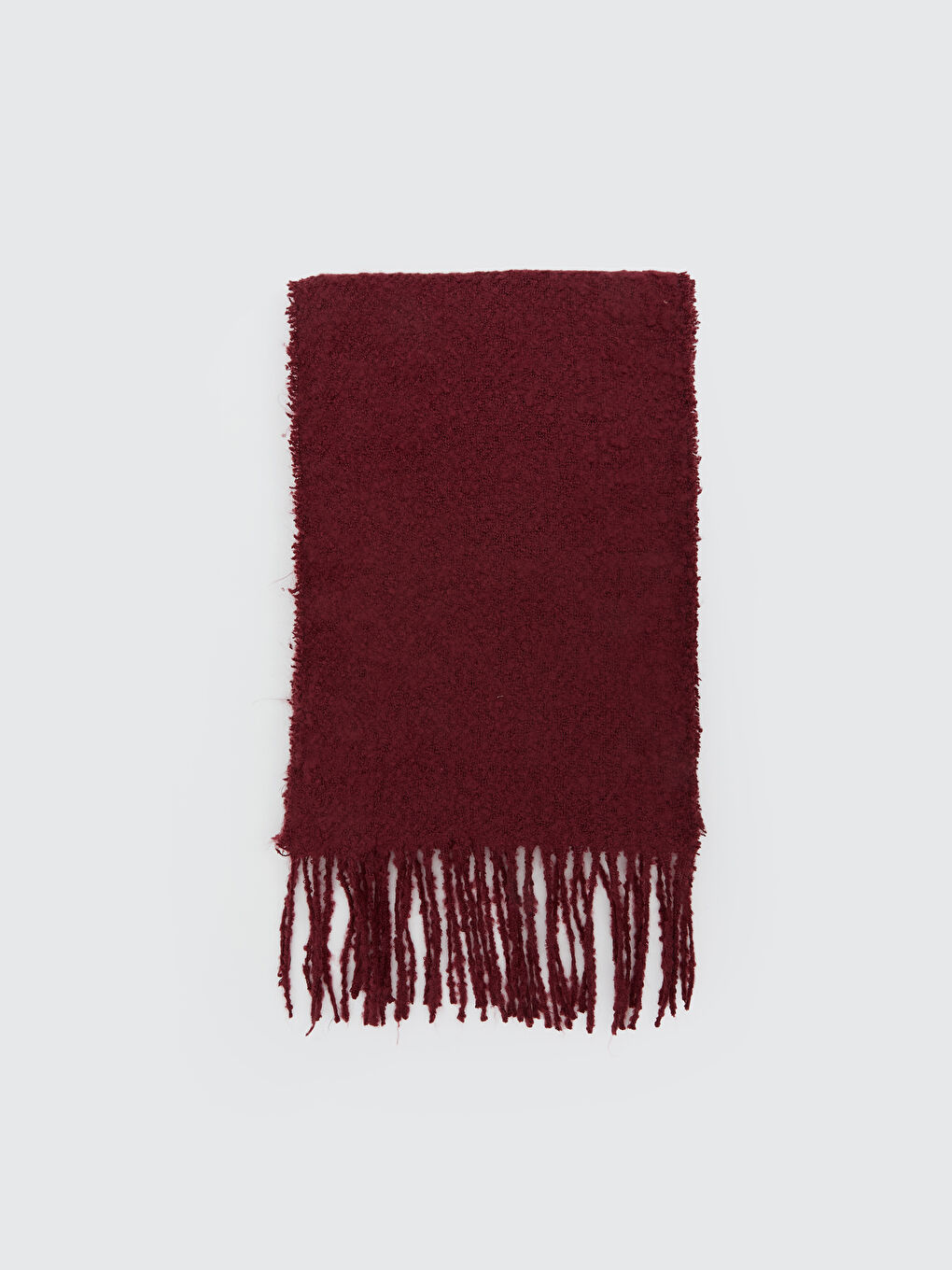 LCW ACCESSORIES Bordo Püsküllü Erkek Triko Atkı - 1