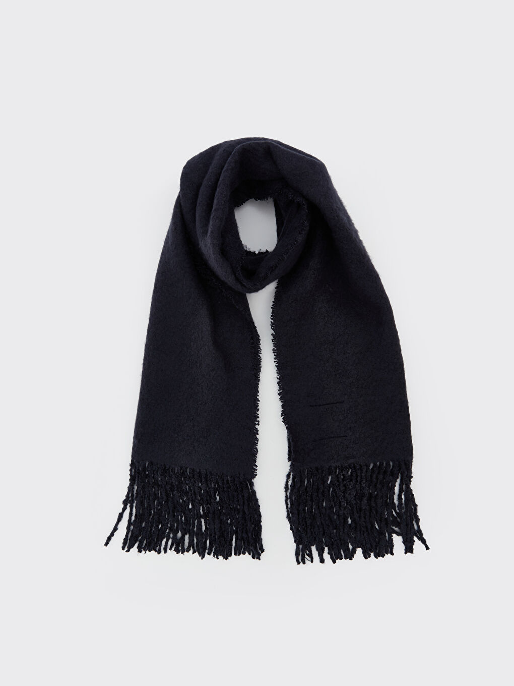 LCW ACCESSORIES Lacivert Püsküllü Erkek Triko Atkı