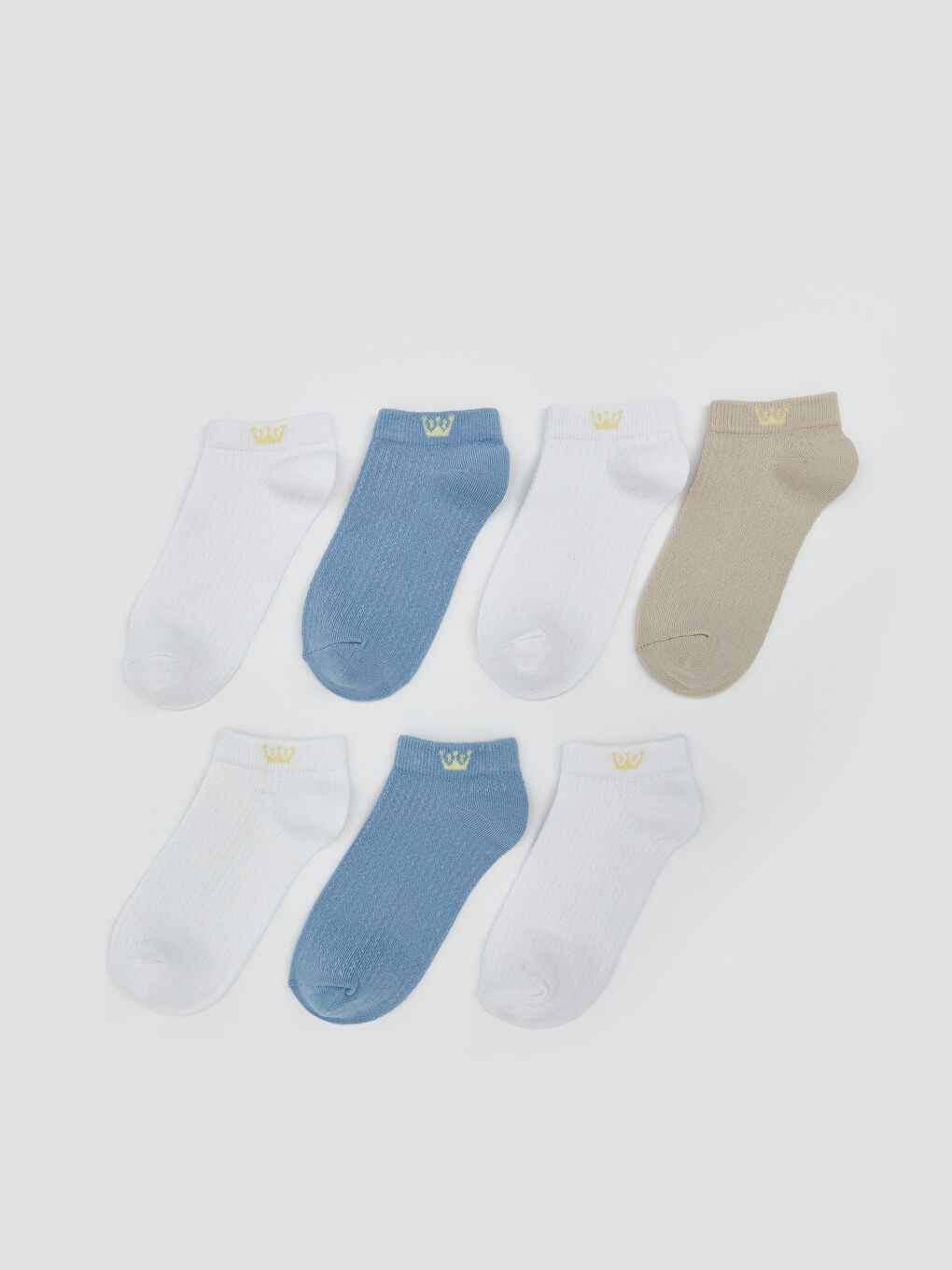 Patterned Boy's Booties Socks 7 Pieces -S5N779Z4-K00