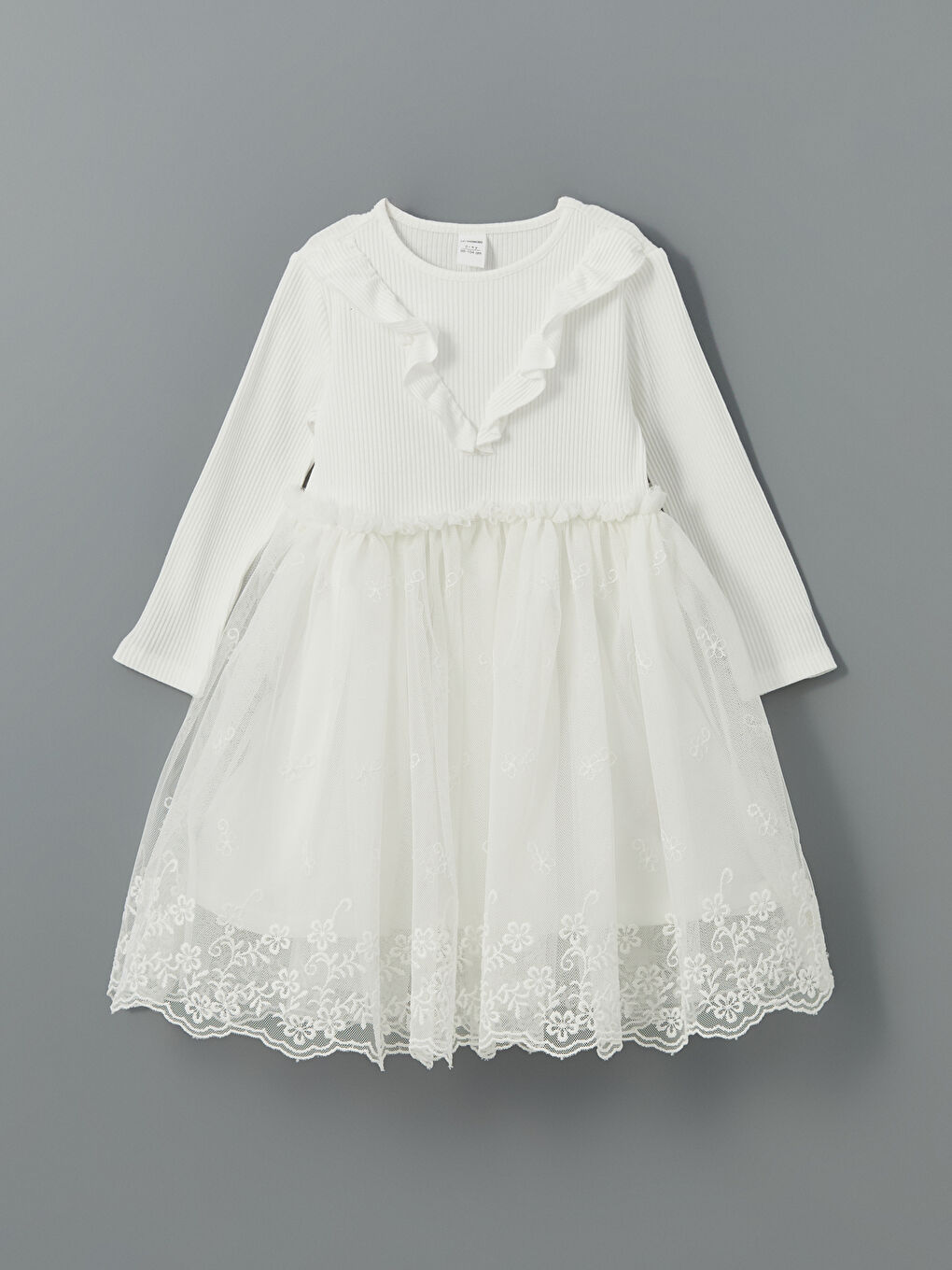 Crew Neck Tutu Girl'S Dress -S5N782Z1-R9J